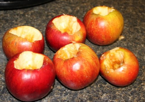 Cored Apples for Slow Cooker