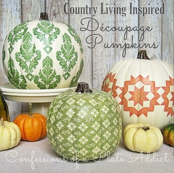 Decoupage Pumpkin
