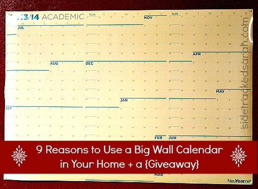 big calendar image sidetracked sarah