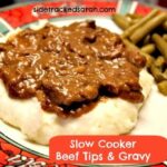 Slow Cooker Beef Tips & Gravy - SidetrackedSarah.com