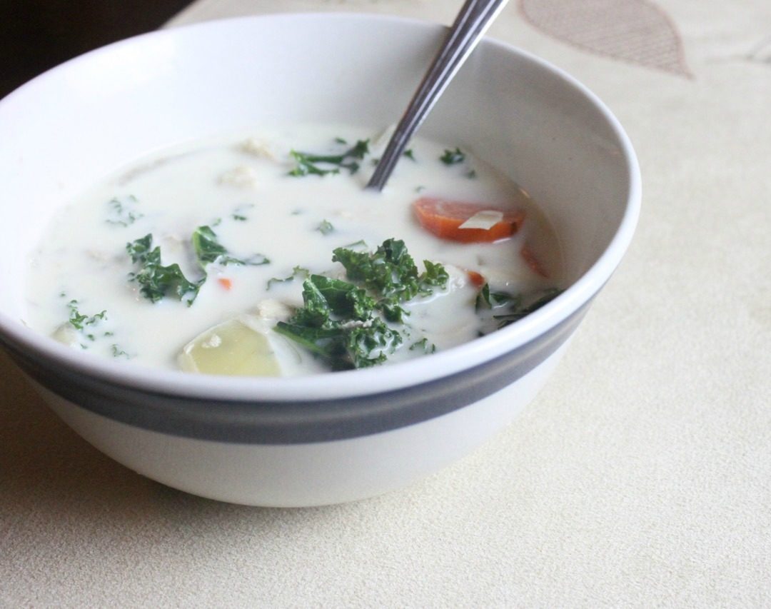 Creamy Chicken & Kale Soup Recipe