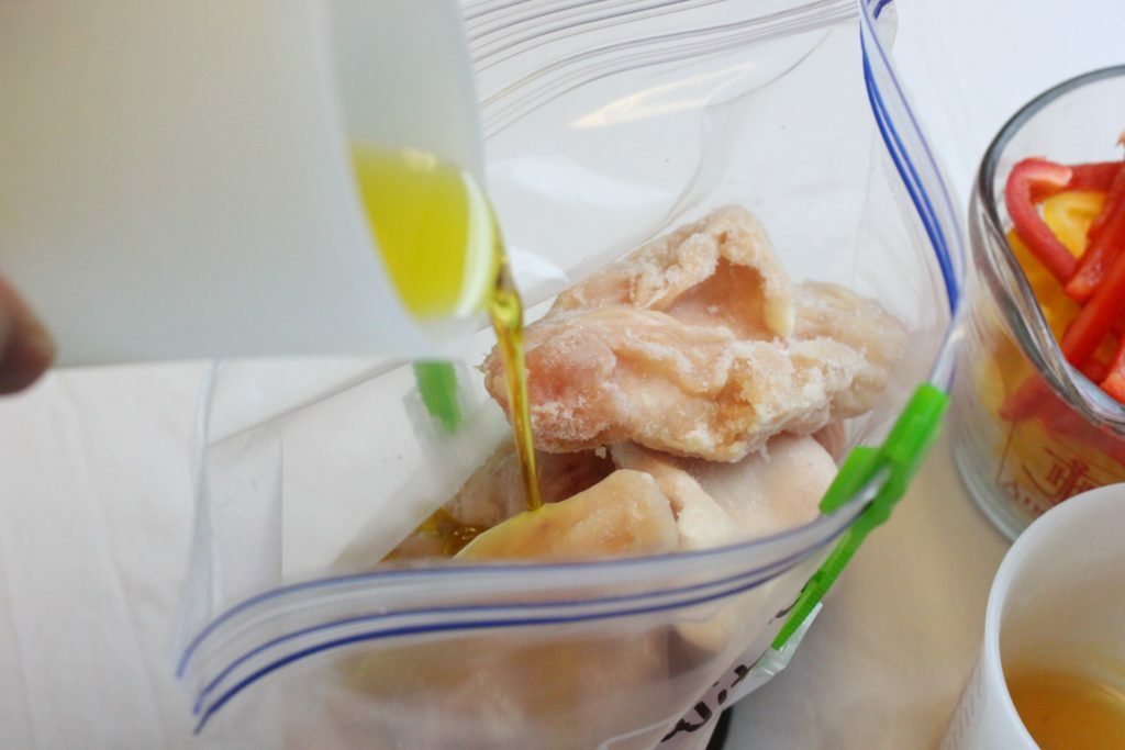 Chicken Fajita Crockpot Freezer Meal
