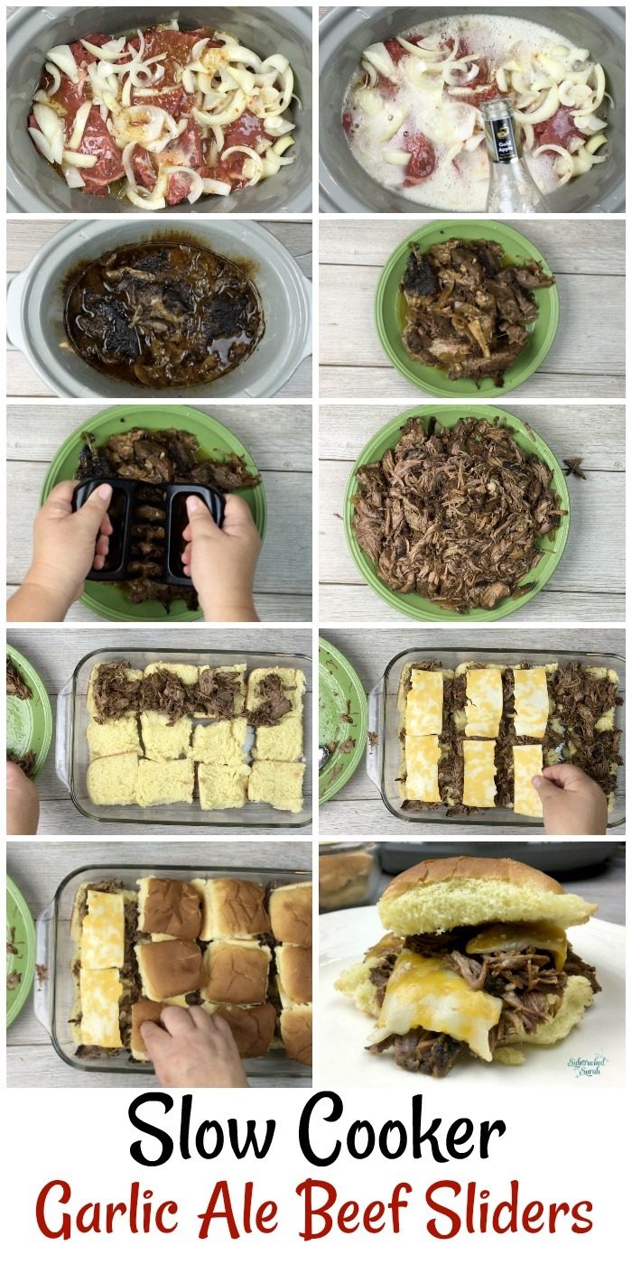 Slow Cooker Garlic Ale Beef Sliders Sidetracked Sarah
