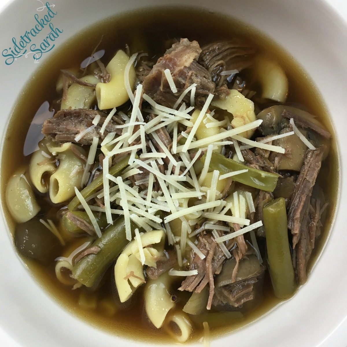 Slow Cooker French Dip Soup Sidetracked Sarah