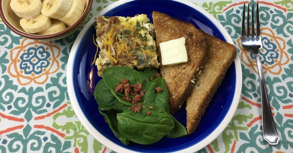 Easy Slow Cooker Bacon Spinach Quiche Sidetracked Sarah