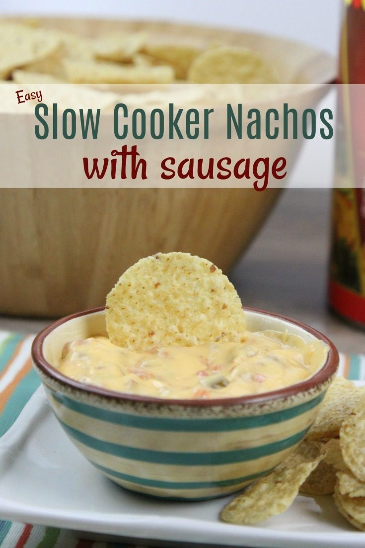 Easy Slow Cooker Nachos Recipe with Sausage Sidetracked Sarah