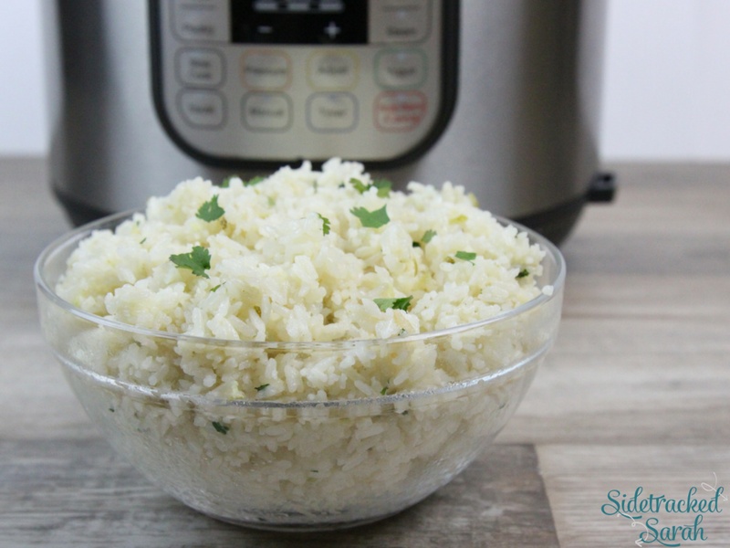 Instant Pot Cilantro Lime Rice Sidetracked Sarah
