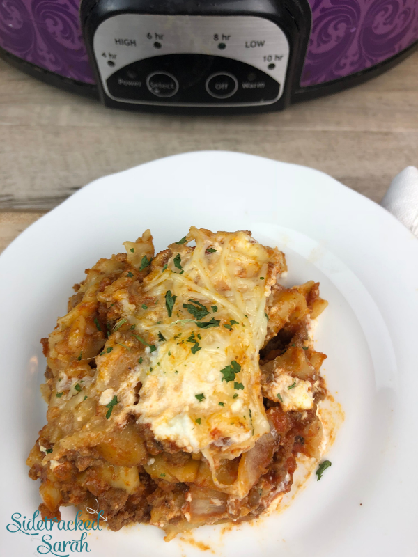 Crock Pot Baked Ziti Recipe Sidetracked Sarah