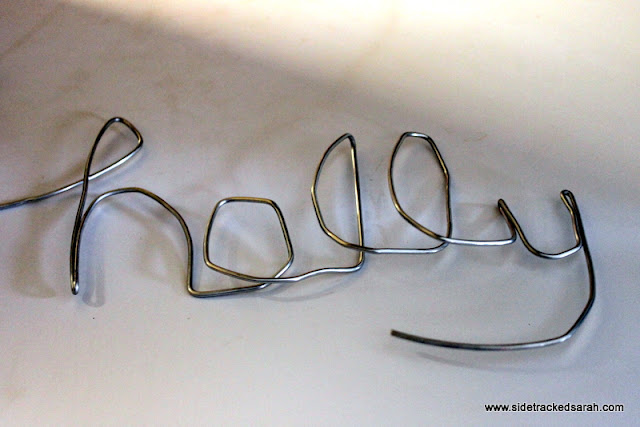 Wire Name Art - A Tutorial | Sidetracked Sarah